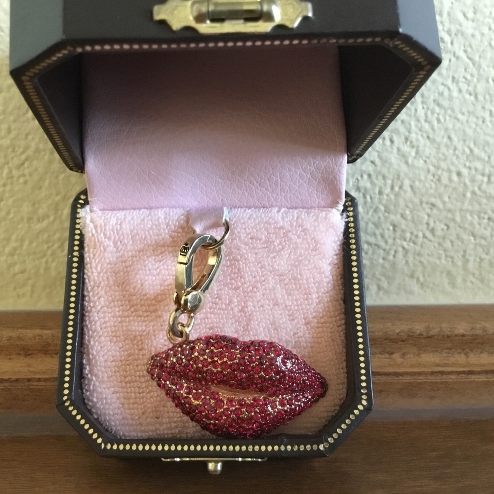 Juicy Couture Red Pave Lip Charm